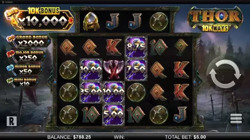 Thor 10K Ways slot screenshot 4