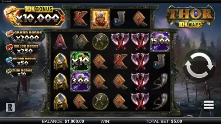Thor 10K Ways slot screenshot 1