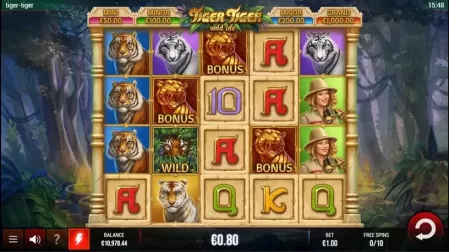 Tiger Tiger Wild Life slot screenshot 3