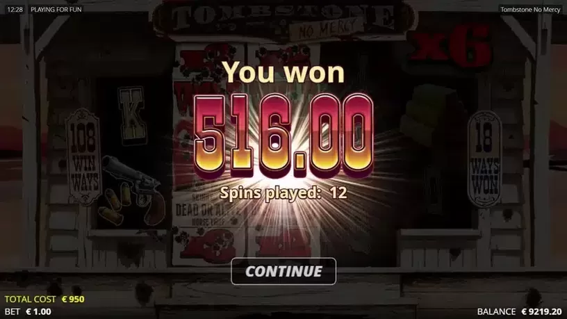 Tombstone: No Mercy slot screenshot 6