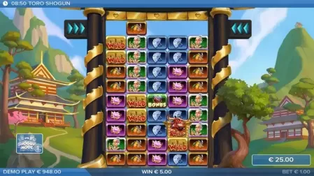 Toro Shogun slot screenshot 2