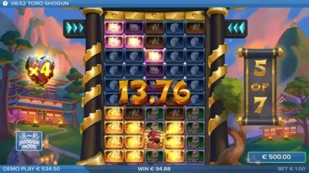Toro Shogun slot screenshot 4
