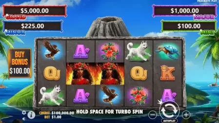 Volcano Goddess slot screenshot 1