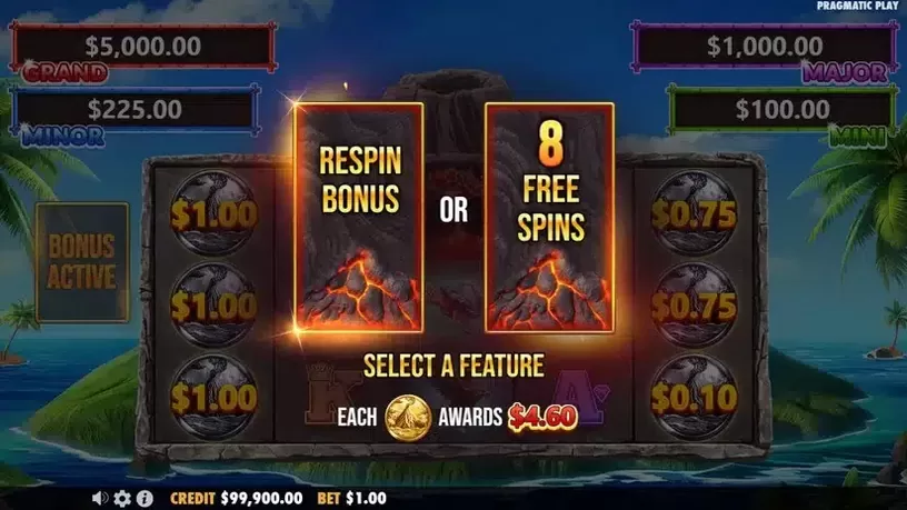 Volcano Goddess slot screenshot 3
