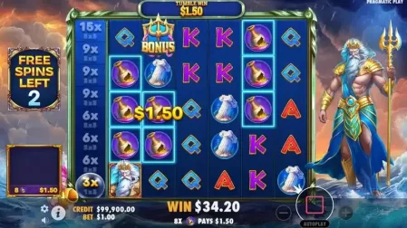 Waves of Poseidon slot screenshot 5