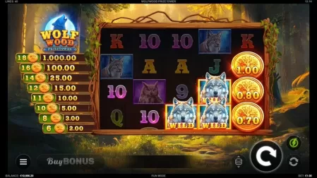 WolfWood PrizeTower slot screenshot 2