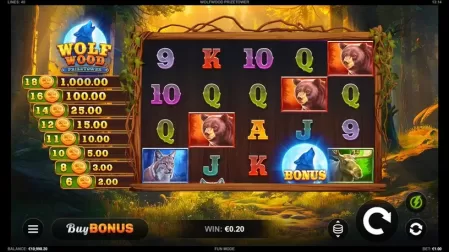 WolfWood PrizeTower slot screenshot 1