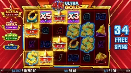 4K Ultra Gold slot screenshot 4