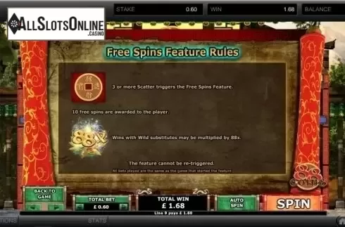Paytable 1. 88 Coins from GECO Gaming