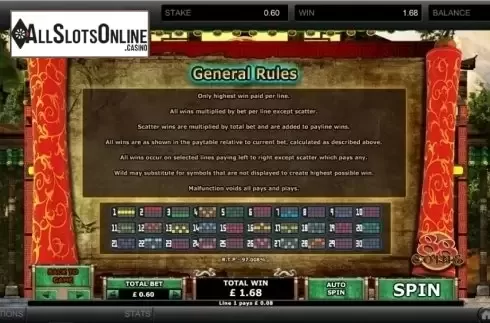 Paytable 5. 88 Coins from GECO Gaming