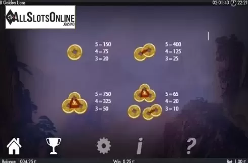 Paytable 2