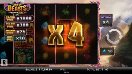 Age of Beasts Infinity Reels slot screenshot 4