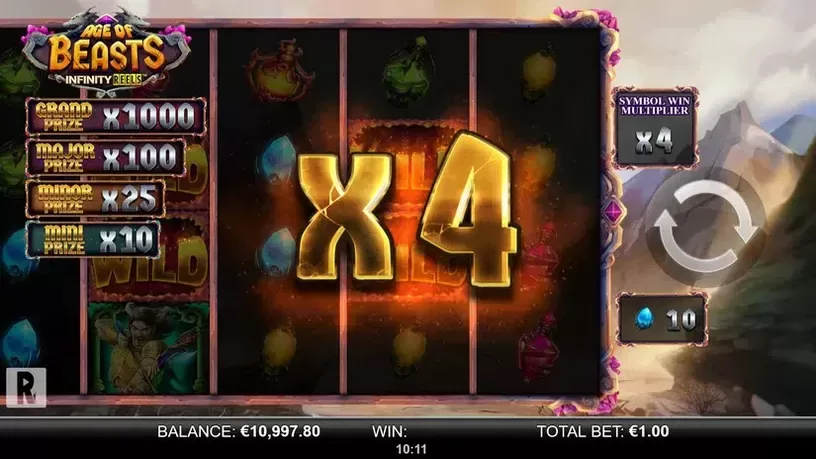 Age of Beasts Infinity Reels slot screenshot 4