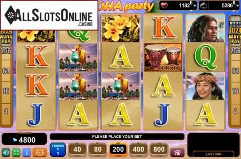 Screen7. Aloha Party from EGT