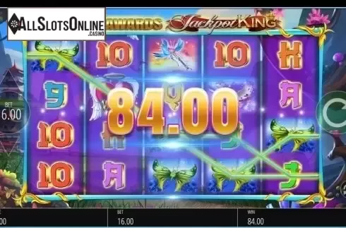 Wild Win screen. Angel Princess from Blueprint