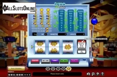 Reel Screen. Aqua Slot from GameScale