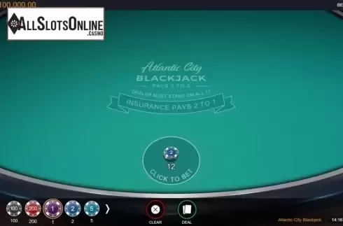 Game Screen 1. Atlantic City Blackjack (Switch Studios) from Switch Studios