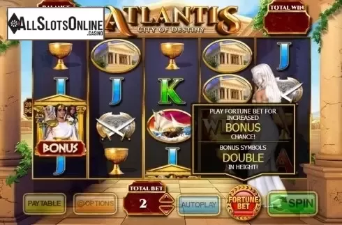 Screen 2. Atlantis: City of Destiny from Inspired Gaming