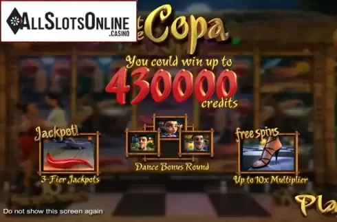 Game features. At the Copa from Betsoft