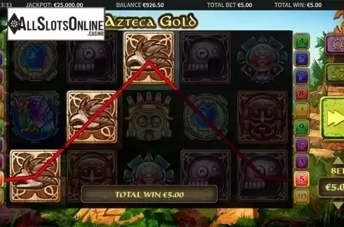 Win screen. Azteca Gold from MetaGU