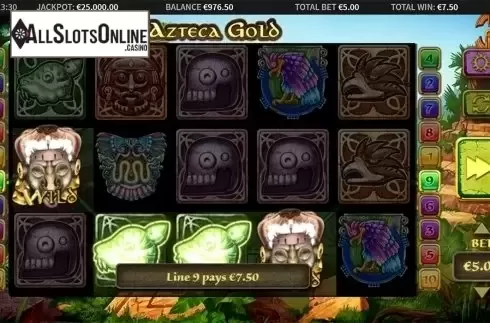 Wild win screen. Azteca Gold from MetaGU
