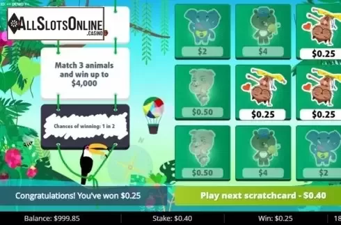 Win Screen. Bicho Mania from gamevy