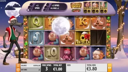 Big Bad Wolf Christmas Special slot screenshot 3