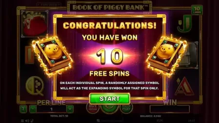 Book of Piggy Bank slot screenshot 2