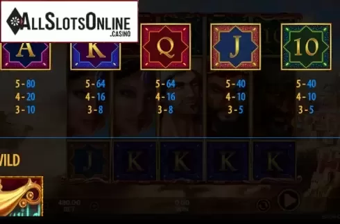 Paytable 2. Book of Legends (888 Gaming) from 888 Gaming