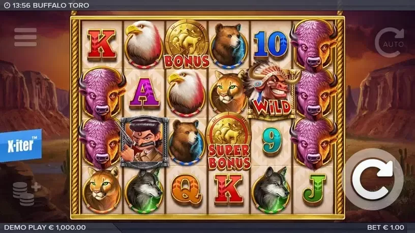 Buffalo Toro slot screenshot 1