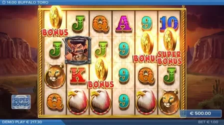 Buffalo Toro slot screenshot 5