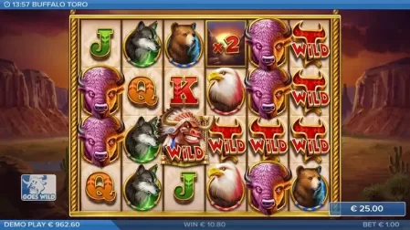 Buffalo Toro slot screenshot 4