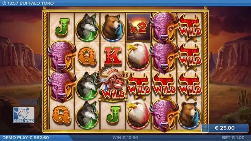 Buffalo Toro slot screenshot 4