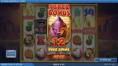 Buffalo Toro slot screenshot 7
