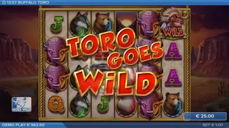 Buffalo Toro slot screenshot 3