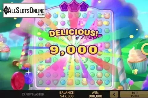 Win Screen 2. CandyBlasted from High 5 Games