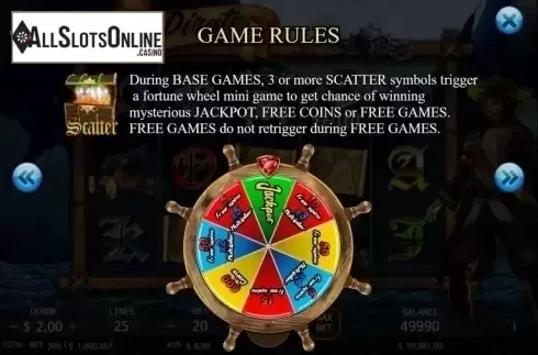 Features. Captain Pirate from KA Gaming