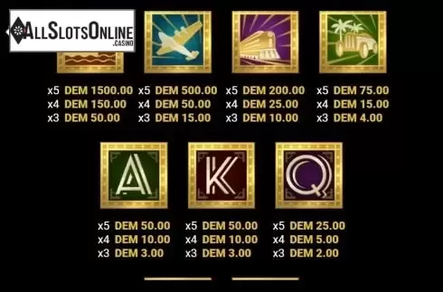 Paytable 2