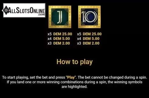 Paytable 3