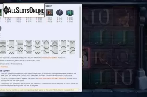 Paylines. Detective 221b from Mobilots