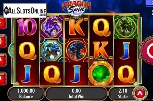 Reel screen. Dragon Spin from Bally