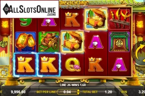 Win screen 1. Dragon Treasure from Aspect Gaming