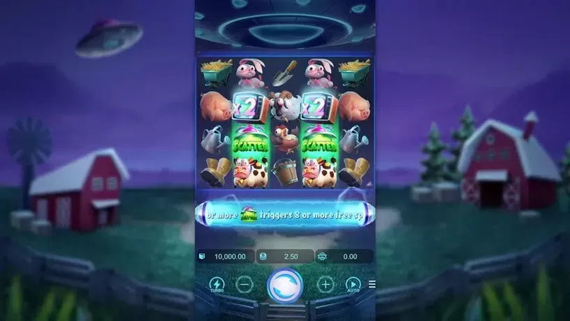 Farm Invaders slot screenshot 1