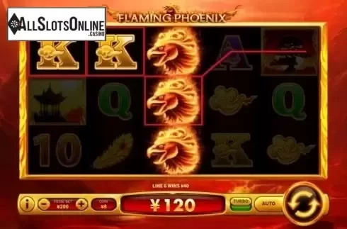 Win Screen . Flaming Phoenix from Skywind Group