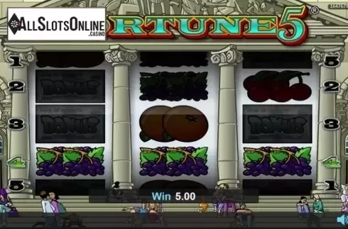 Win screen. Fortune 5 from Realistic