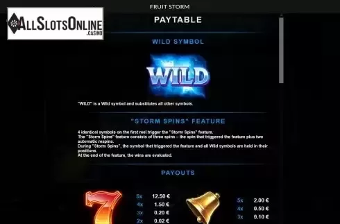 Features screen