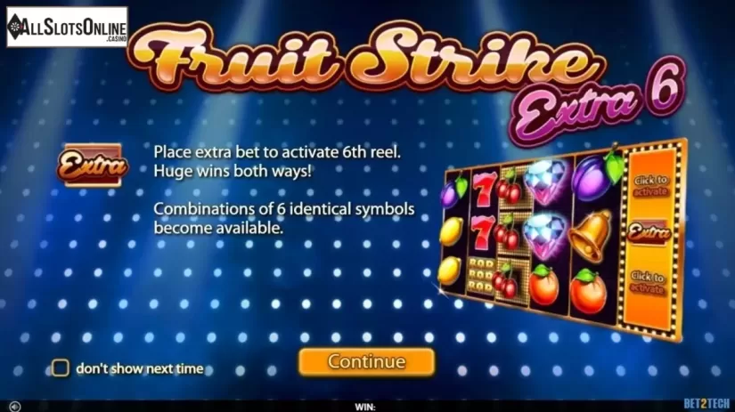 Intro. Fruit Strike: Extra 6 from Bet2Tech