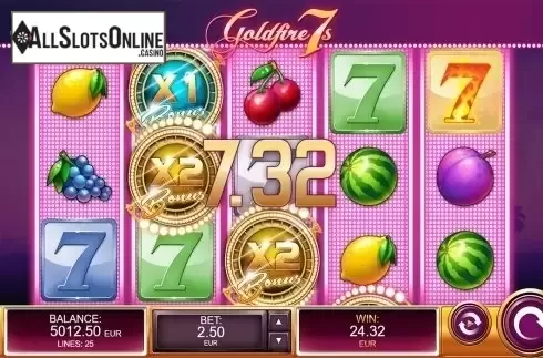 Respin screen 1. Goldfire 7s from Kalamba Games