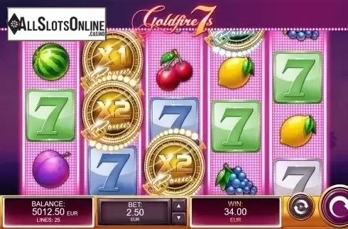 Respin screen 2. Goldfire 7s from Kalamba Games