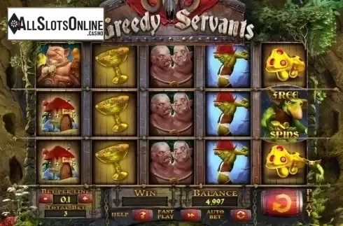 Screen 1. Greedy Servants from Spinomenal